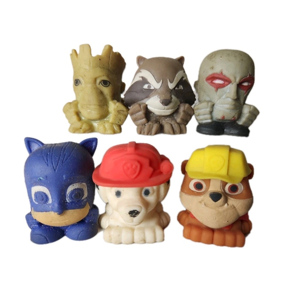 Lot 6 Mash'ems Mini Figures Loose & Preowned Guardians Of Galaxy Paw Patrol +